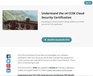 Understanding CCSK at Teachable page 1