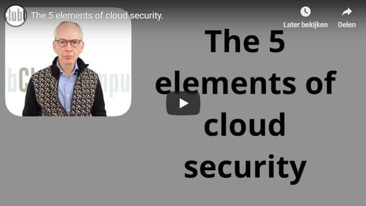 5 elements of cloud security - Club Cloud Computing